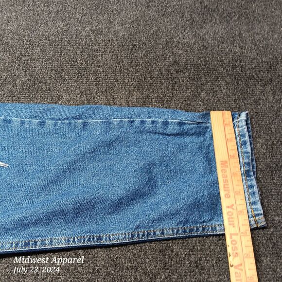BDG‎ Urban Outfitters Jeans Women 31 Blue Mom High Rise Destroyed Distressed - Picture 10 of 11